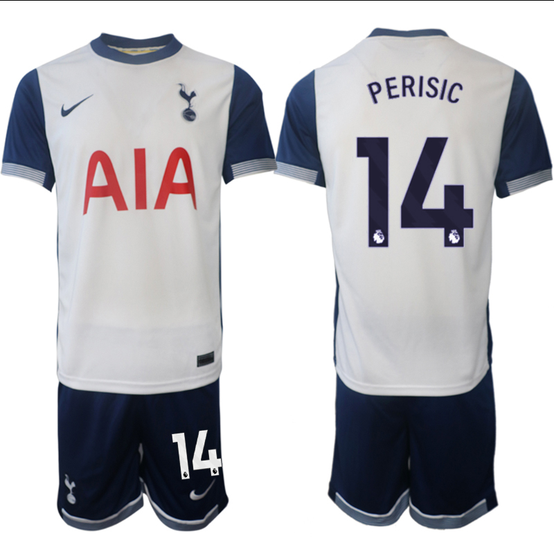 Men 2024-2025 Club Tottenham home White #14 Soccer Jersey->manchester united jersey->Soccer Club Jersey